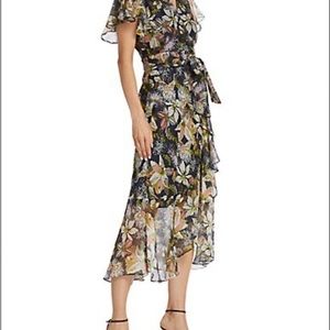 Tanya Taylor 
Blaire Floral Wrap Midi-Dress - Size 4